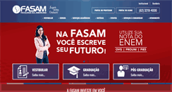 Desktop Screenshot of fasam.edu.br