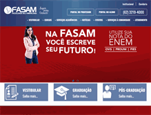 Tablet Screenshot of fasam.edu.br